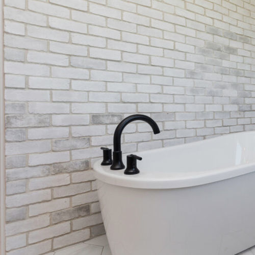 Mattone faccia a vista in pietra - TUNDRABRICK® - Eldorado Stone - indoor / da incollare / contemporaneo