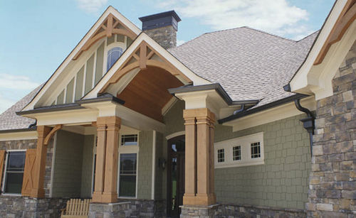 Lastra di paramento in fibrocemento - NICHISTAGGERED™ - NICHIHA FIBER CEMENT - aspetto pietra