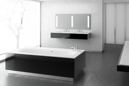 Vasca da bagno da appoggio - BETA FUSION - HIDROBOX by absara - in Solid Surface / idromassaggio / per cromoterapia