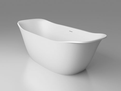 Vasca da bagno ovale - BETA ESSENTIAL V3 170x74 - HIDROBOX by absara - da appoggio / in Solid Surface / idromassaggio