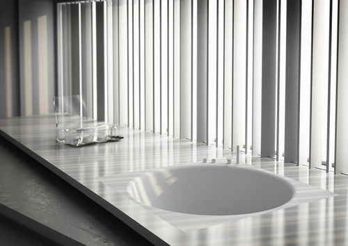 Vasca da bagno quadrata - BETA FUSION - HIDROBOX by absara - in Solid Surface / idromassaggio / per cromoterapia