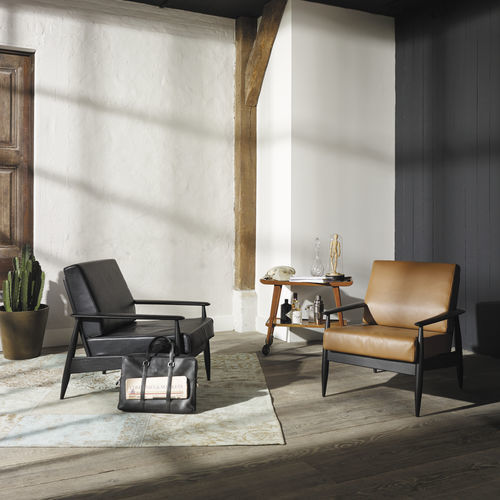 Poltrona visitatore contemporanea - BUZZINORDIC ST100 - BuzziSpace - in tessuto / in pelle / in legno