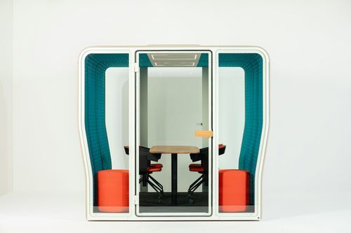 Isola di privacy per ufficio acustica - BuzziNest Room - BuzziSpace - per riunioni / in feltro / in laminato