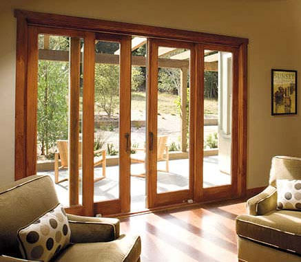 Vetrata scorrevole - ARCHITECT SERIES®  - PELLA - in legno / a doppi vetri