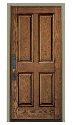 Porta d'ingresso - ARCHITECT SERIES® 4 PANEL - PELLA - in legno / in acciaio / battente
