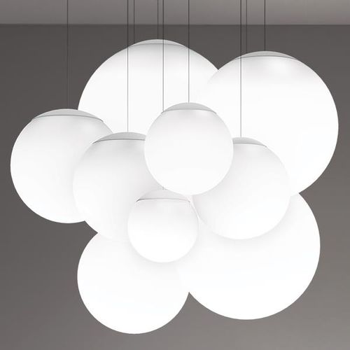 Lampadario contemporaneo - NOVATO - SPI Lighting - in poliestere / da 9 lampadine / con diffusori sferici