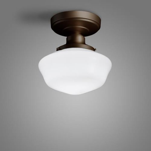 Plafoniera vintage - ASHLAND - SPI Lighting - rotonda / in vetro / in alluminio