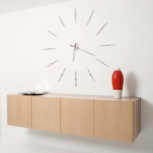 Orologio contemporaneo - MERLÍN - NOMON - a muro / analogico / in noce
