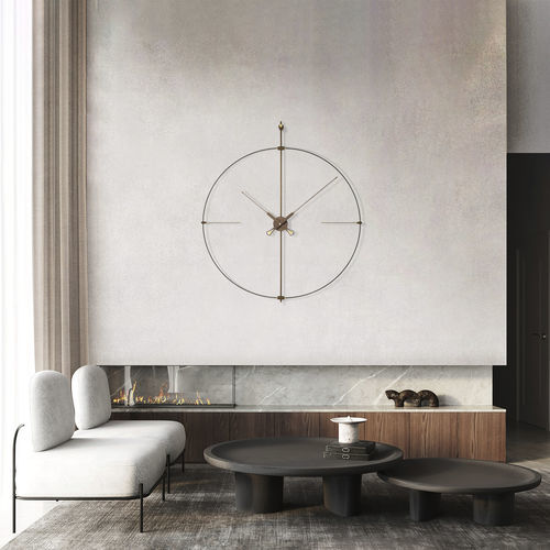 Orologio contemporaneo - BILBAO PREMIUM - NOMON - a muro / analogico / in noce