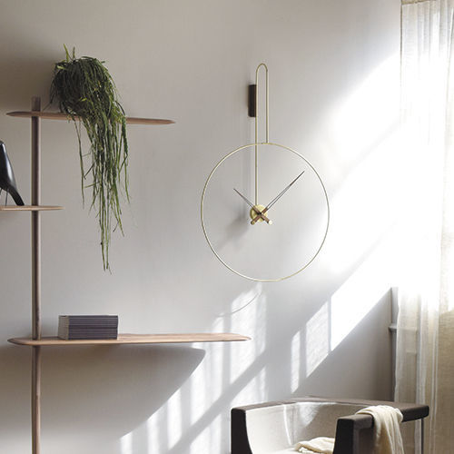 Orologio contemporaneo - DARO - NOMON - a muro / analogico / in noce