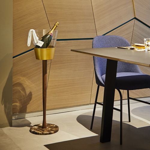 Secchiello per champagne in vetro - NOMON - in alluminio / in legno / per ristorante