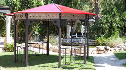 Gazebo in acciaio galvanizzato - MORFEO 268 - DIMCAR s.r.l. - per spazio pubblico