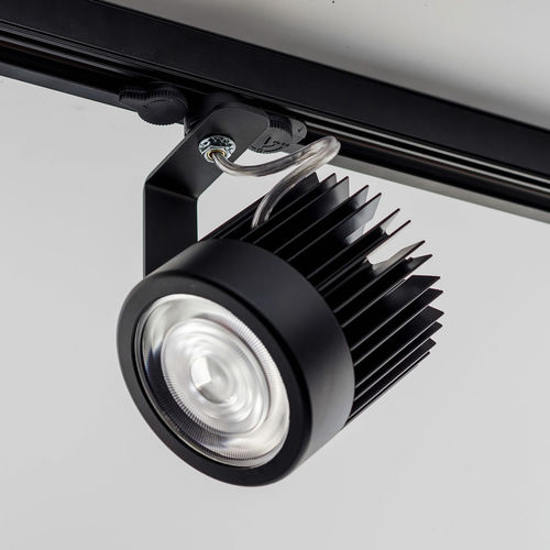 Faretti a binario LED - REA - led luce dintorni srl - tondo / in alluminio anodizzato / in policarbonato