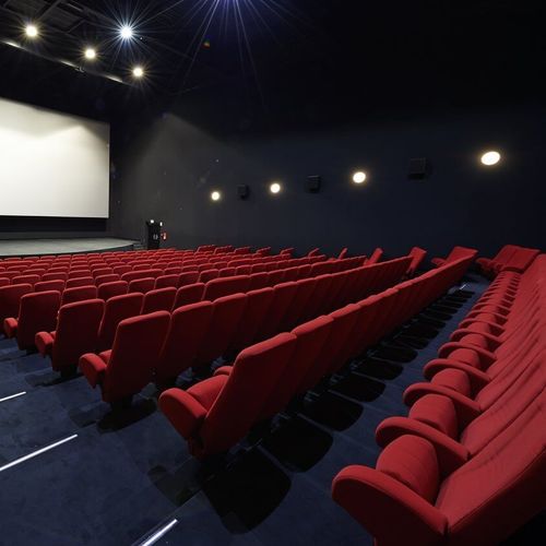 Poltrona per cinema in tessuto - INERTIE CAISSON - kleslo - in metallo / contract / rossa