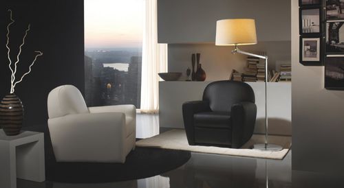 Poltrona club classica - COUNTRY - Gamamobel - in pelle