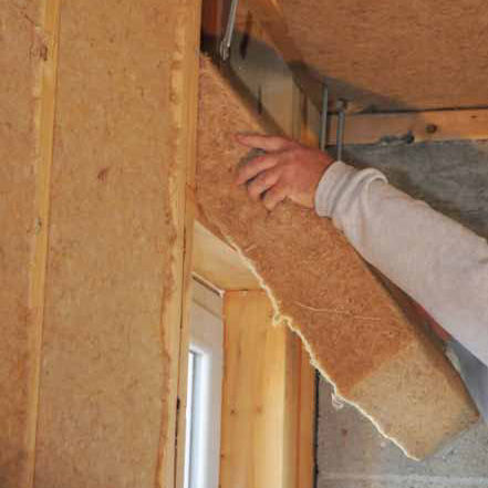 Isolante termo-acustico - PLUS 55 FLEX - isonat - in fibra di legno / in canapa / in pannelli rigidi