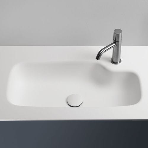 Lavabo integrato - POOL - F.lli Stocco s.r.l. - in composito / antibatterico / lucido