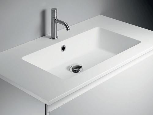 Lavabo integrato - BT60_L32 - F.lli Stocco s.r.l. - in composito / lucido / finitura opaca