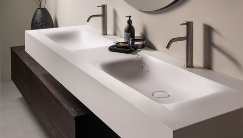 Lavabo integrato - B-MYKLINIO - F.lli Stocco s.r.l. - in HPL / lucido / finitura opaca