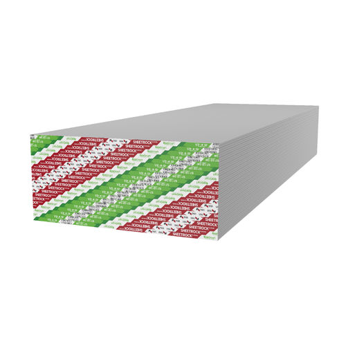 Lastra in cartongesso rinforzata - SHEETROCK® - USG - ad alta resistenza / antiurto / rettangolare