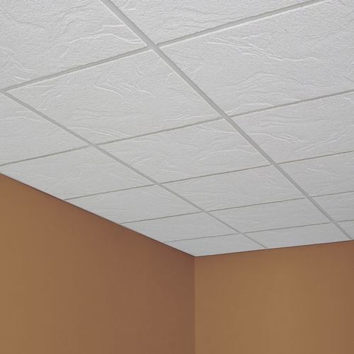 Pannello acustico per soffitto - SANDRIFT™ - USG - in fibra minerale / quadrato / geometrico