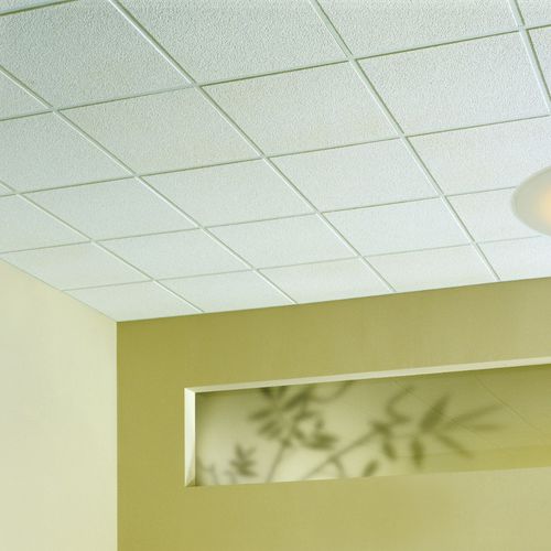 Pannello acustico per soffitto - ALPINE™ - USG - in fibra minerale / quadrato / rettangolare