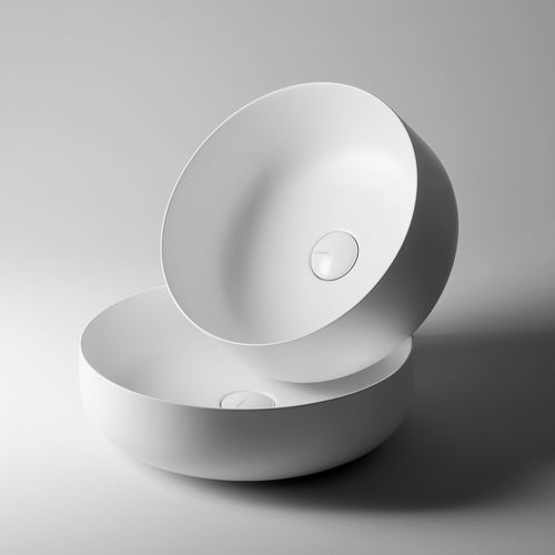 Lavabo da appoggio - SEED 40R - SEL07 - Ws Bath Collections - in ceramica / rotondo / contemporaneo