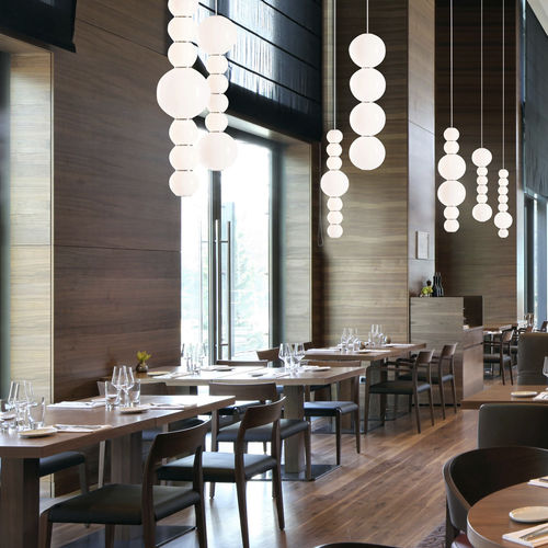 Lampada a sospensione - PEARLS DOUBLE - Formagenda - in ottone / in vetro / contemporanea