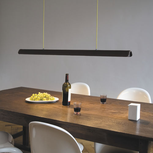 Lampada a sospensione - COHIBA - Formagenda - in alluminio / in pelle / contemporanea