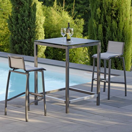Sedia alta contemporanea - ALLROUND  - STERN MOEBEL - da esterno / da interno / in Textilene®
