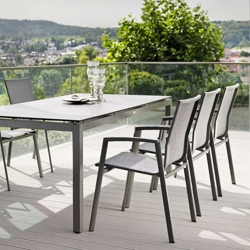 Sedia da giardino contemporanea - TOP - STERN MOEBEL - da esterno / in alluminio termolaccato / in Textilene®