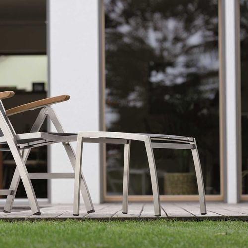 Sgabello contemporaneo - CARDIFF  - STERN MOEBEL - in Textilene® / con supporto in acciaio inossidabile / da esterno