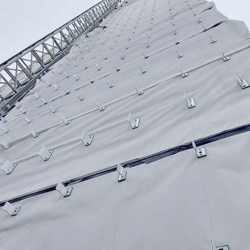 Membrana architettonica in tessuto - FIREBREATHER WHITE A1 W2 - WINCO TECHNOLOGIES - fibra di vetro / per facciate / per rivestimento di facciata