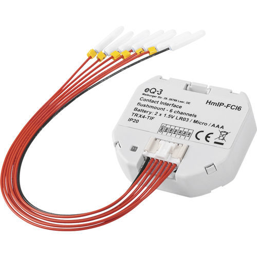 Modulo di interfaccia per sistema domotico - HmIP-FCI6 - Homematic IP by eQ-3 - per pulsante / di radiocomunicazione
