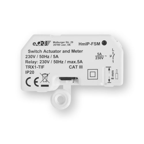 Attuatore di commutazione per sistema domotico - HmIP-FSM - Homematic IP by eQ-3 - per montaggio a filo / per uso residenziale / da interno