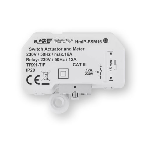 Attuatore di commutazione per sistema domotico - HmIP-FSM16 - Homematic IP by eQ-3 - per montaggio a filo / per uso residenziale / da interno