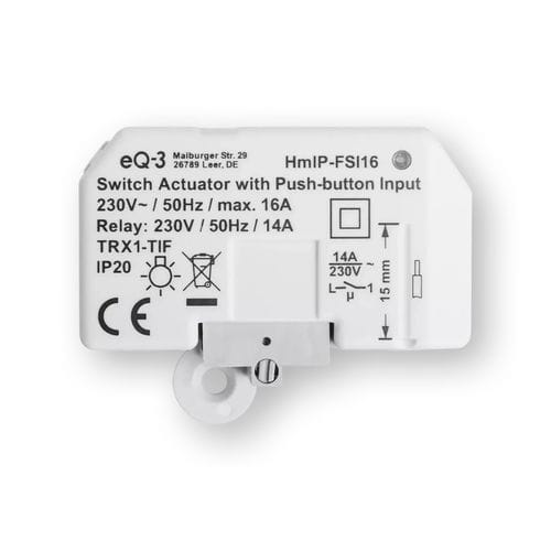 Attuatore di commutazione per sistema domotico - HmIP-FSI16 - Homematic IP by eQ-3 - da incasso / per uso residenziale / da interno