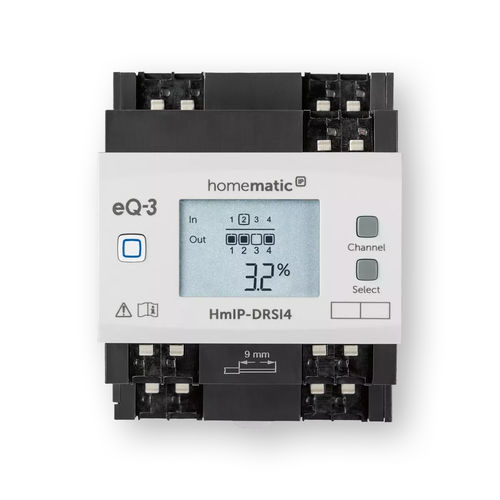 Attuatore di commutazione per sistema domotico - HmIP-DRSI4 - Homematic IP by eQ-3 - su guida DIN / per uso residenziale / da interno