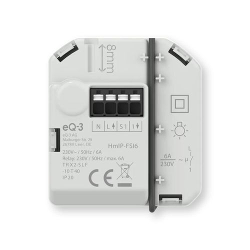 Attuatore di commutazione per sistema domotico - HMIP-FSI6 - Homematic IP by eQ-3 - da incasso / per montaggio a filo / per uso residenziale