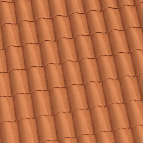 Tegola portoghese - NOVOCOPPO - PICA - a scorrimento / in terracotta / grande