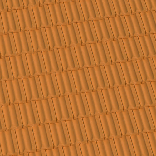Tegola piana - MARSIGLIESE - PICA - a due vie / in terracotta / grande