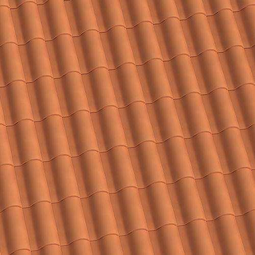 Tegola portoghese - PORTOGHESE - PICA - a scorrimento / in terracotta / rossa