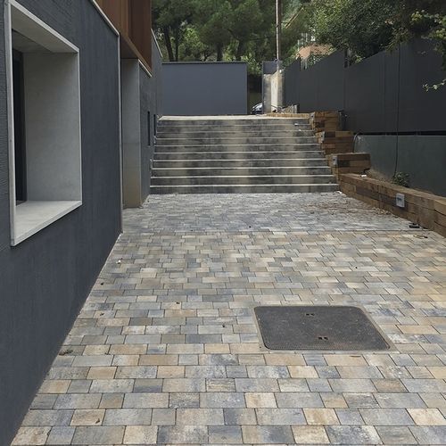 Pavé in calcestruzzo - TERANA® ART - Breinco - da esterno / per terrazza / da giardino