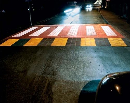 Pavé in calcestruzzo - AD101220LUMBL - GLS Prefabricados - riflettente / per spazio pubblico