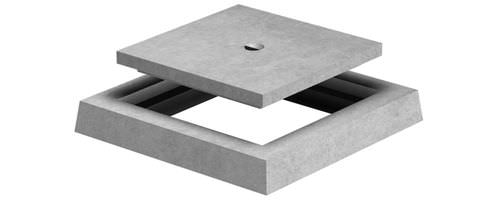 Chiusino in calcestruzzo - TA3030E - GLS Prefabricados - quadrato / prefabbricato