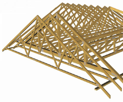 Ossatura per tetto in legno - Thomas Armstrong - lamellare impiallacciata
