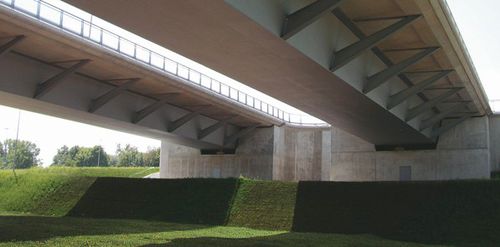 Trave in cemento precompresso - Max Bögl - rettangolare / per costruzione di ponti