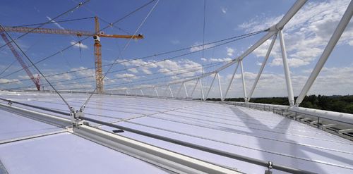 Tensostruttura a membrana e funi - STADIUM ROOFS - Max Bögl - per copertura / con membrana in PVC / per stadio