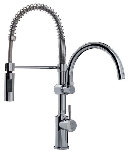 Miscelatore da appoggio - F7021 - Fima Carlo Frattini - in metallo cromato / in ABS / da cucina