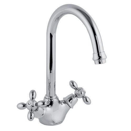 Miscelatore doppio comando da appoggio - F5007 - Fima Carlo Frattini - in metallo cromato / da cucina / 1 foro